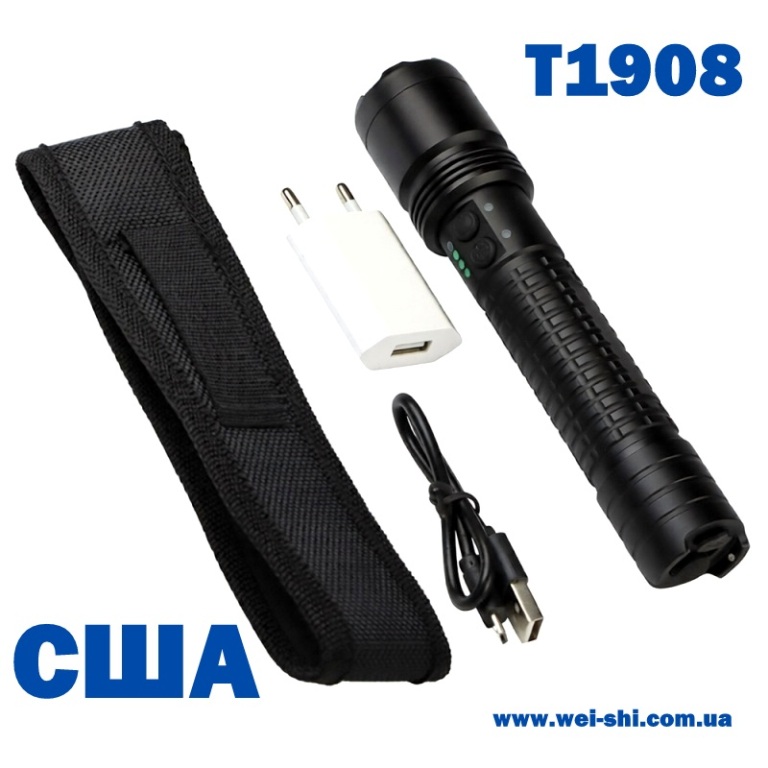Мощный фонарик шокер Т1908 США оригинал